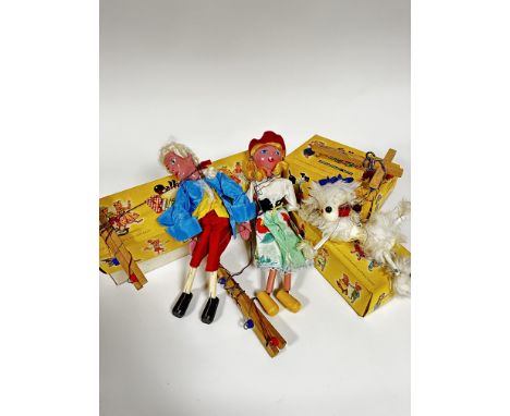 A Pelham Marlborough of Wiltshire handmade Prince puppet, complete with original clothes, shows little to no signs of use, (3