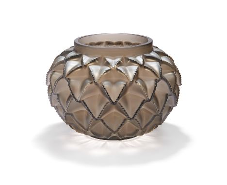 BEEINDRUCKENDE GROßE VASE 'LANGUEDOC BRONZE'. Lalique, René. Wingen-sur-Moder. Datierung: 2015. Meister/Entwerfer: Entwurf 19