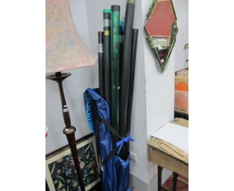 Fishing Poles and Rods, 'G.I.S. Striker 6', Daiwa Harrier System Whip, swing tip ended, etc, in blue carry case,  (completene