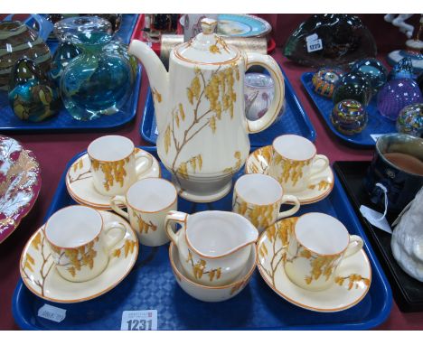 Losol 'Brenda' Coffee Service, of fifteen pieces, including coffee pot.
