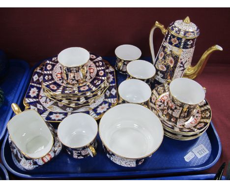 Carlton Ware Imari Pattern Coffee Service, of twenty two pieces including coffee pot.