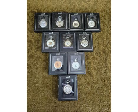 10 x Atlas Edition Heritage pocket watches.