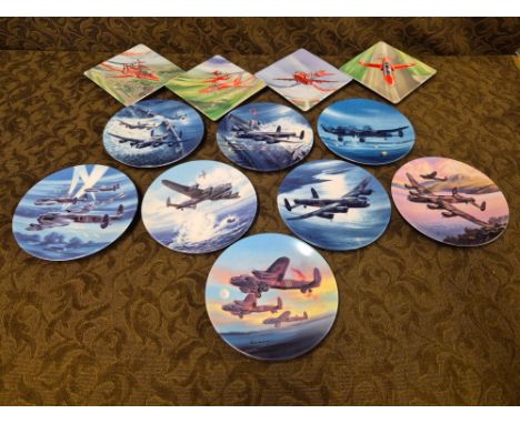 8 x Royal Worcester Wilfred Hardy's Dambusters, 4 x Davenport Red Arrows Collection.