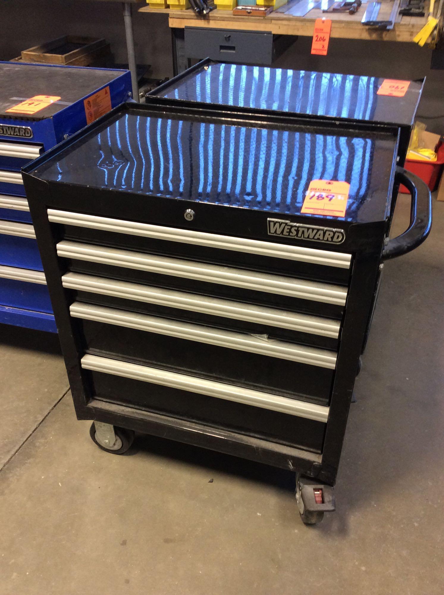 { Group of lots 189, 190 } } } } } Westward portable 5 drawer tool