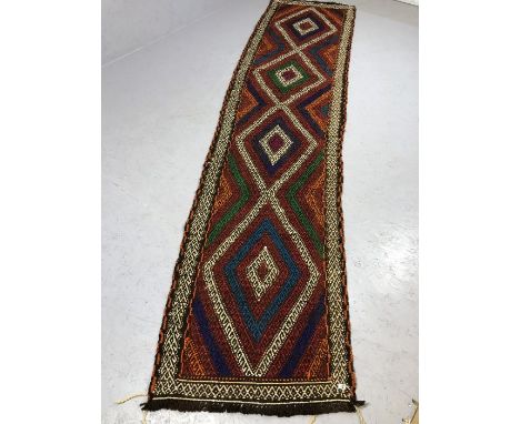 Suzni Kilim runner, approx 306cm x 72cm