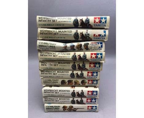 10 Boxed sets of TAMIYA Military Miniatures 1/35 scale 