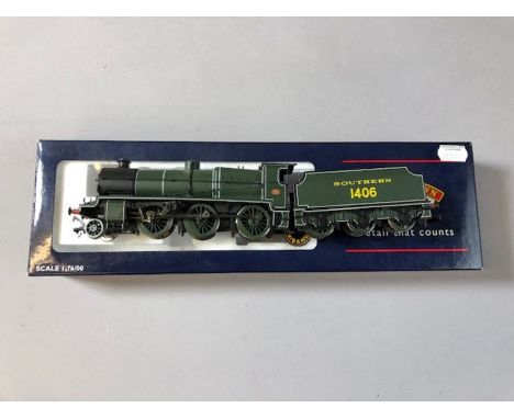 BACHMANN OO/HO locomotive, N Class 1406 SR with slope sided tender 32-160