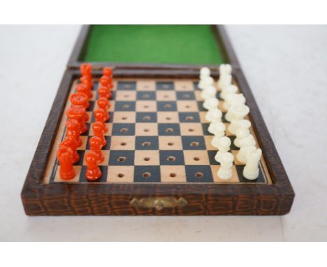 Turner London vintage pocket chess set 
