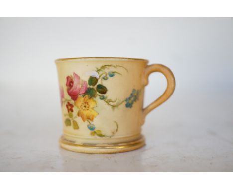 Royal Worcester mini hand painted mug 