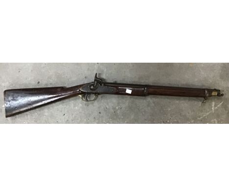British, Indian Army Issued smooth bore two band Carbine.