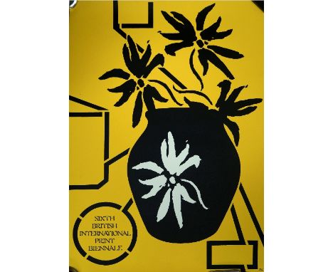 Patrick Caulfield CBE RA, British 1936-2005- Poster for the Sixth British International Print Biennale; published by Bradford