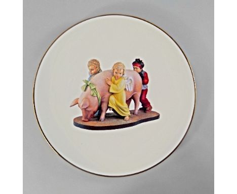 Jeff Koons, American b.1955- "Ushering in Banality", from the Banality Series; multiple, screenprinted and glazed porcelain p