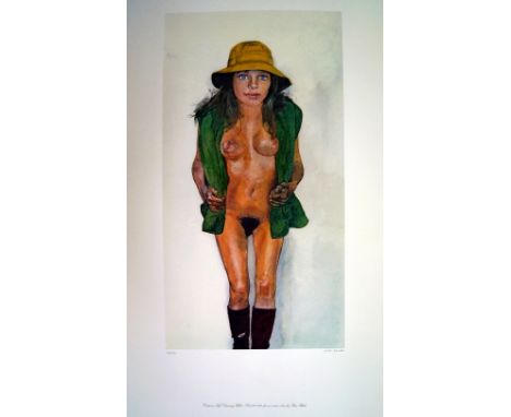 Sir Peter Blake CBE RDI RA, British b.1932- "Costume Life Drawing- Yellow Hat"; offset lithograph printed in colours, signed 