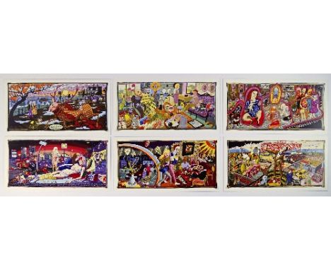 Grayson Perry CBE, British b.1960- "The Vanity of Small Differences"; box set of six digital printed cards and book, to coinc