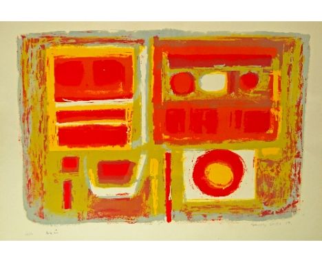 Henry Cliffe, British 1919-1983- "Jukebox"; lithograph printed in colours, signed, titled, numbered 43/50 and dated 64 in pen