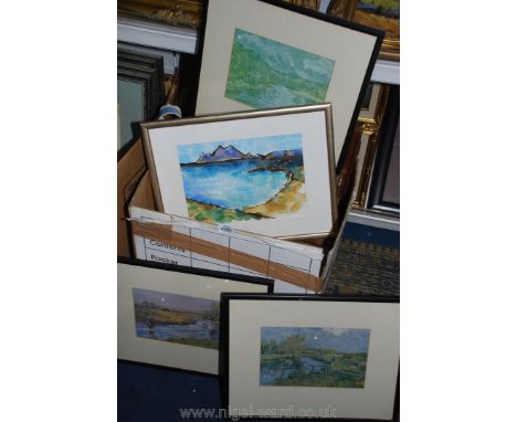 A quantity of Prints to include three Lionel Edwards 'Fisherman'.
