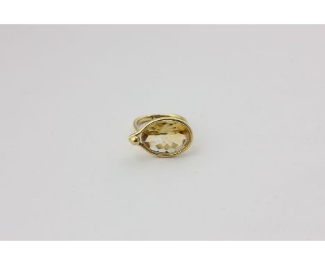 Torun Bulow Hube for Georg Jensen, a citrine 'Savannah' ring in 18ct gold