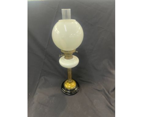 Vintage oil lamp complete, height 24 inches