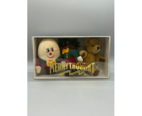 Boxed set small merrythought humpty dumpty, golly* and teddy bear *These items are listed on the basis they are illustrative 