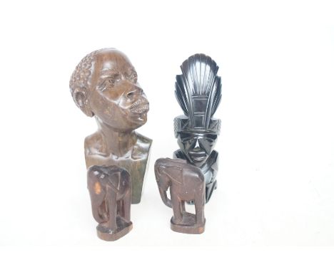 4 African figures 