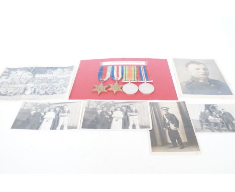 WWII Medals CPL H. PIESTLEY R. A. M. 10550888 with additional photographs 