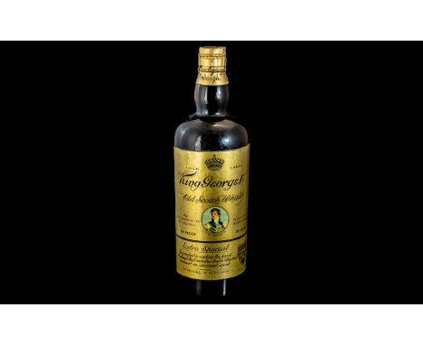 King George IV - Gold Label Bottle of Old Scotch Whisky, Extra Special, Seal Intact. The Finest Highland Malt Matured In Seas