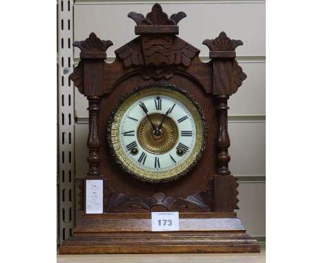 An Ansonia mantel clock, 38cm
