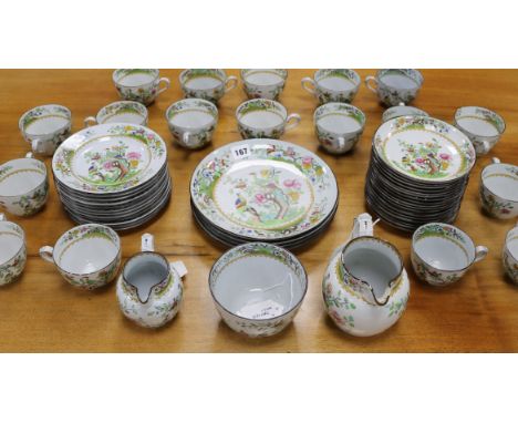 A Copeland Spode Asiatic Pheasant tea service, retailed by Soane & Smith, Oxford Street, (faults)