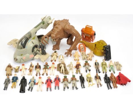 Quantity of Kenner Star Wars vintage vehicles, Creatures and 3 3/4" figures including Rancor Monster (complete), AST-5 (compl