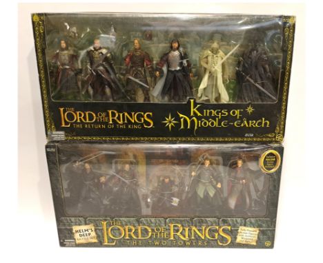 ToyBiz Lord of the Rings Kings of Middle-Earth Gift Pack &amp;Helm's Deep Gift Pack. Excellent within Excellent Packaging