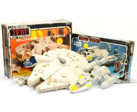 Palitoy Star Wars vintage vehicles x 2 including Return of the Jedi Millennium Falcon, Excellent (missing one door strut and 