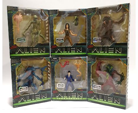 Kenner Hasbro Signature Series Alien Resurrection Figures x6 all Mint within Excellent Sealed Packaging