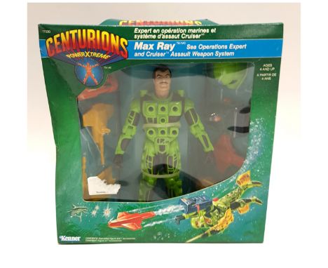 Kenner Centurions PowerXtreme Max Ray Action Figure. Good Plus within Fair to Good Packaging