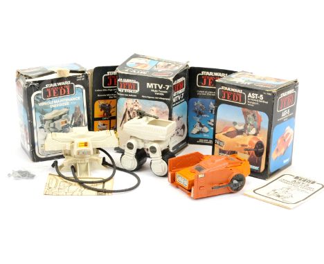 Kenner &amp; Palitoy Star Wars vintage Return of the Jedi Mini-Rigs x three including AST-5, Excellent complete, within Good 