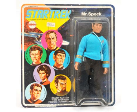 Mego Star Trek vintage Mr. Spock 8" figure. Near Mint within Excellent Packaging