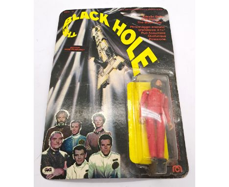 Mego The Black Hole Dr Hans Reinhardt 3 3/4" Figure. Good Plus within Good Plus Packaging