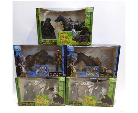 ToyBiz Lord of the Rings Horse and Rider Sets x5 Includes Arwen and Asfaloth, Ringwraith and Horse with others. Excellent wit