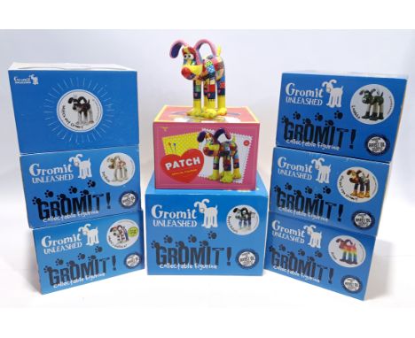 Wallace and Gromit - Gromit Unleashed Collectible Figurines x8 Includes Patch, Lodakka, Vincent Van Gromit with others. Excel