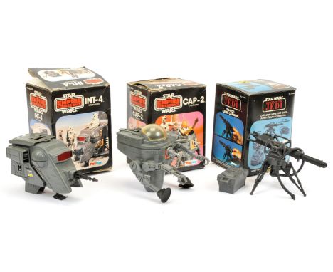 Kenner &amp; Palitoy Star Wars vintage Mini Rigs x 3 including Palitoy The Empire Strikes Back INT-4, Good complete, within F