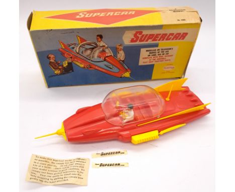 Plaston Toys Made in England No.6205 Large Scale Plastic Gerry Anderson's Supercar Complete with original nose mounted probe 