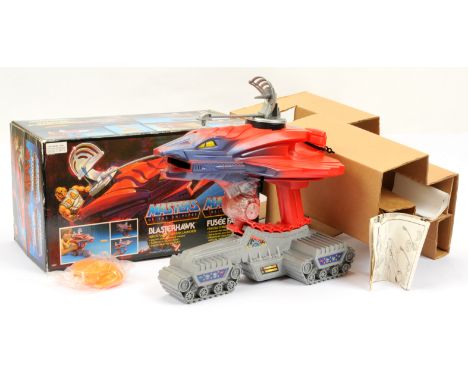 Mattel Vintage Masters of the Universe Blasterhawk 1986. Complete with box inserts (Stickers Used) Excellent within Excellent