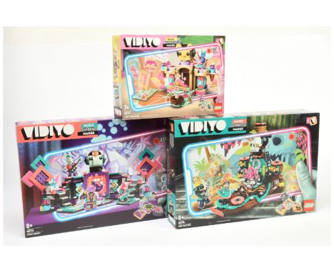 Lego Vidiyo sets x3 Includes K-Pawp Concert #43113, Punk Pirate Ship #43114 &amp; Candy Castle Stage #43111, all within Excel