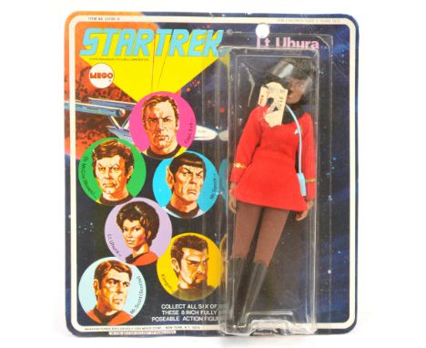 Mego Star Trek 8" vintage Lt. Uhura action figure. Near Mint within Excellent Packaging