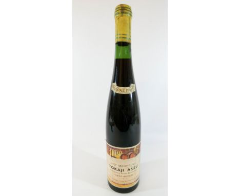 A bottle Tokaji Aszu vintage 1931 - Hungarian wine 