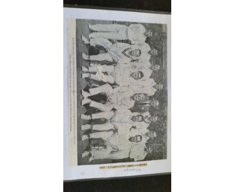 CRICKET, signed magazine photos, clipped pieces etc., 1950s-1960s, Glamorgan, inc. Walker, Shepherd, Hedges, Pressdee etc., 2
