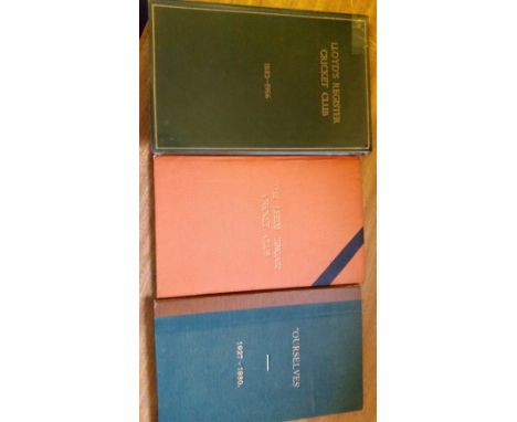 CRICKET, hardback editions, inc. Leeds Zingari Cricket Club (c.1945), Ourselves - History of the St. Peter's School Old Boys 