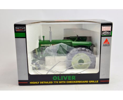 Spec Cast 1/16 Oliver 770 with Checkboard Grille Tractor. M in Box.