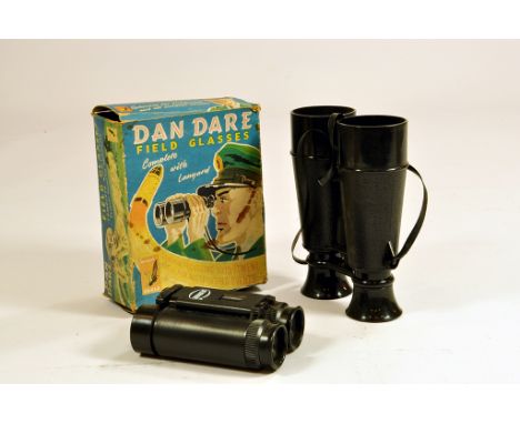 Dan Dare Field Glasses in original box plus one other set of binoculars. Hard to Find item.