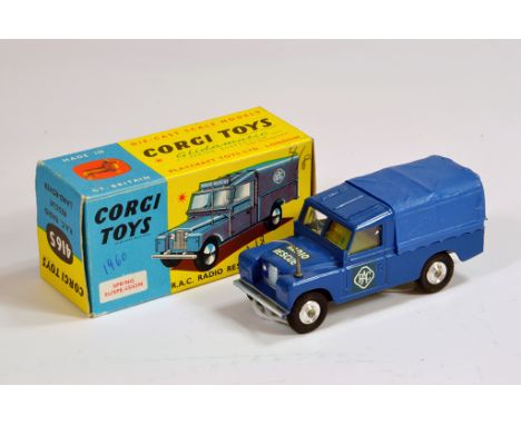 Corgi No. 416S RAC Radio Rescue Land Rover. Bright example is NM in VG to E box.