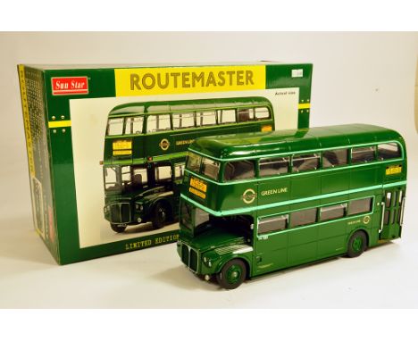 Sun Star 1/24th scale Greenline Routemaster Bus. Appears E to NM in Box.